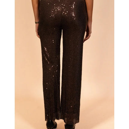 UNICORN Women's pants sequins brown one size