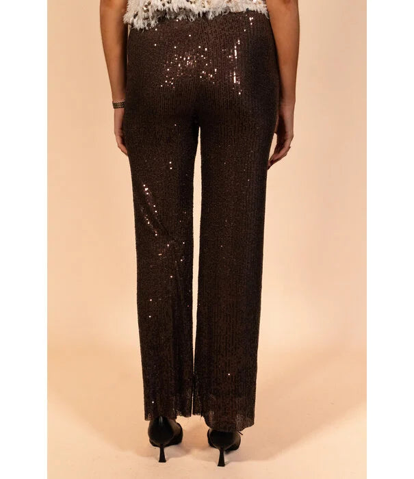 UNICORN Women's pants sequins brown one size