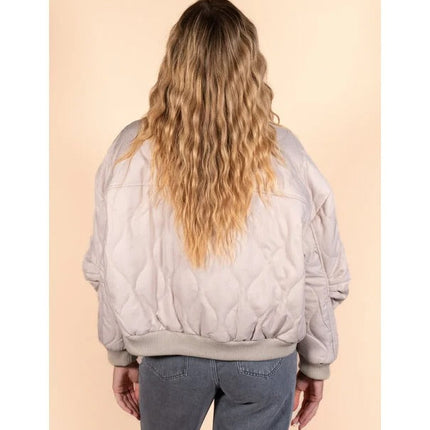 UNICORN Women's coat gray beige s/m m/l