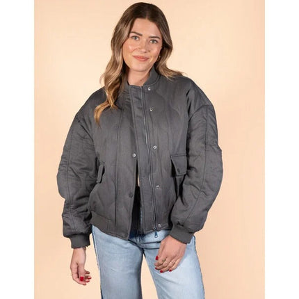 UNICORN Women's coat gray beige s/m m/l