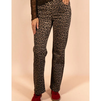 UNICORN Women's trousers leopard print xs s m l xl