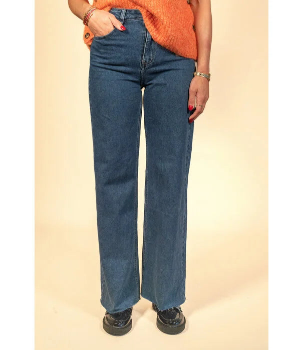 UNICORN Women's jeans wide leg dark denim XS S M L XL