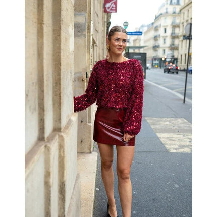 UNICORN Top burgundy red s m l