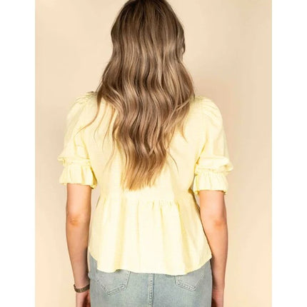 UNICORN Women's Shirt Top yellow XS S M L XL