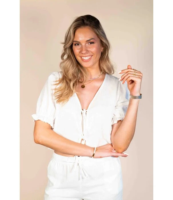 UNICORN Women's Shirt Top linen white S M L