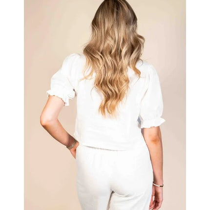 UNICORN Women's Shirt Top linen white S M L