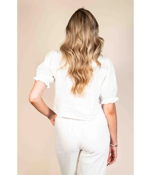 UNICORN Women's Shirt Top linen white S M L