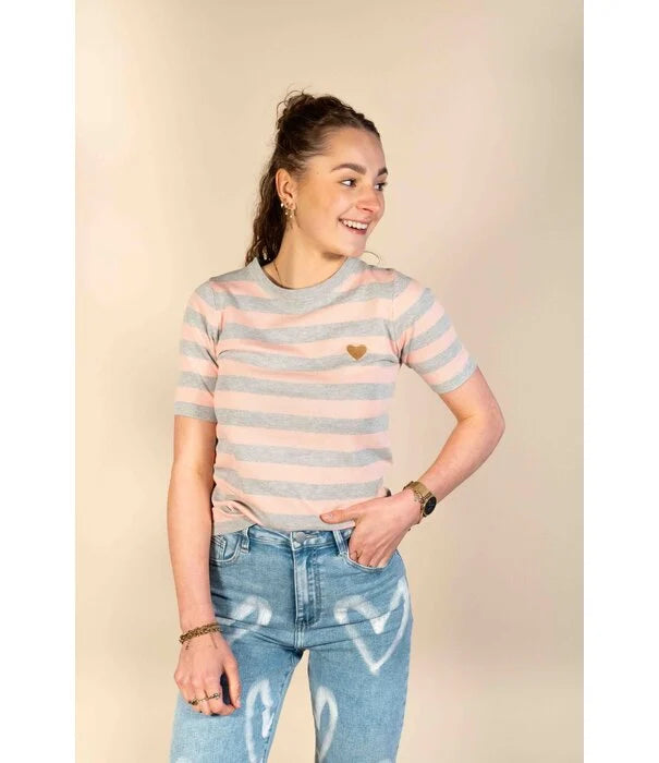 UNICORN Top pink/grey s m l