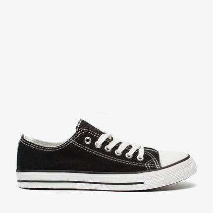 UNICORN Women's low sneakers lace-up shoes white black 36 to 41