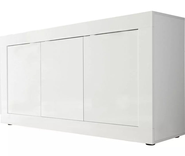 UNICORN Sideboard wall unit modern white black gray Width 160 cm Depth 43 cm Height 86 cm