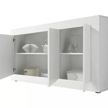 UNICORN Sideboard wall unit modern white black gray Width 160 cm Depth 43 cm Height 86 cm