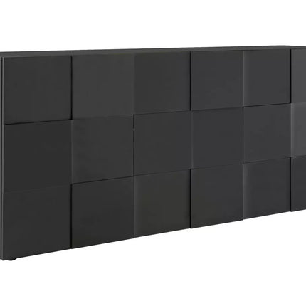 UNICORN Sideboard wall unit modern high-gloss white anthracite concrete gray ossido black oak light brown Width 181 cm Depth 42 cm Height 84 cm