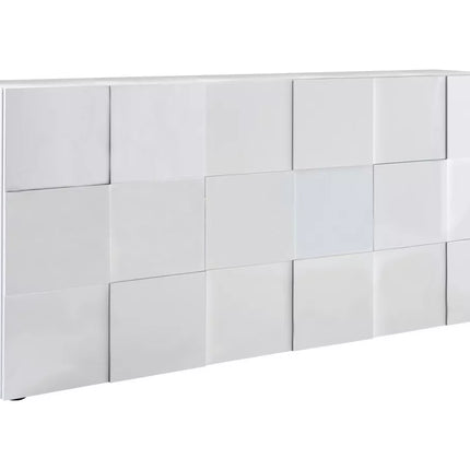 UNICORN Sideboard wall unit modern high-gloss white anthracite concrete gray ossido black oak light brown Width 181 cm Depth 42 cm Height 84 cm