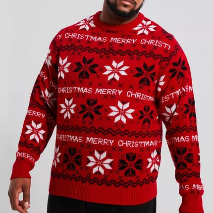 UNICORN Men's sweater Christmas pattern red xxl xxxl xxxxl xxxxxl