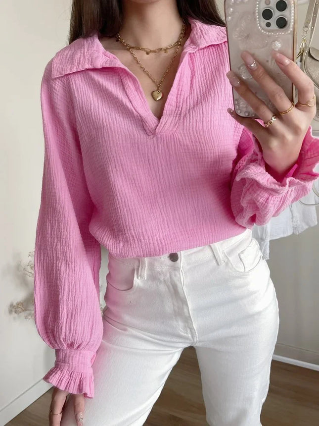 UNICORN Women's blouse pink beige s m l xl