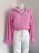 UNICORN Women's blouse pink beige s m l xl
