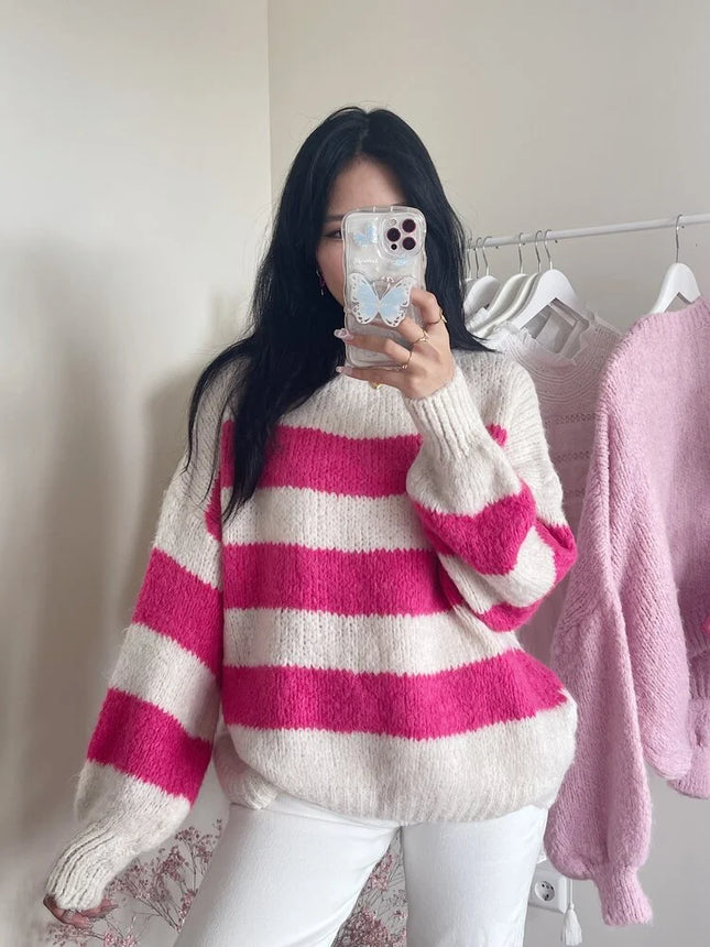 UNICORN Women's sweater pink white xs s m l xl