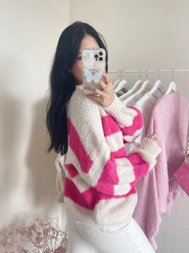 UNICORN Women's sweater pink white xs s m l xl