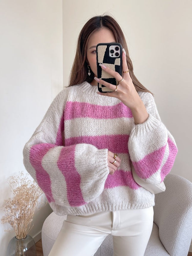 UNICORN Women's sweater pink white s m l