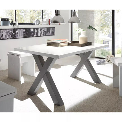 UNICORN Dining table color white Width 140 cm Depth 90 cm Height 75 cm