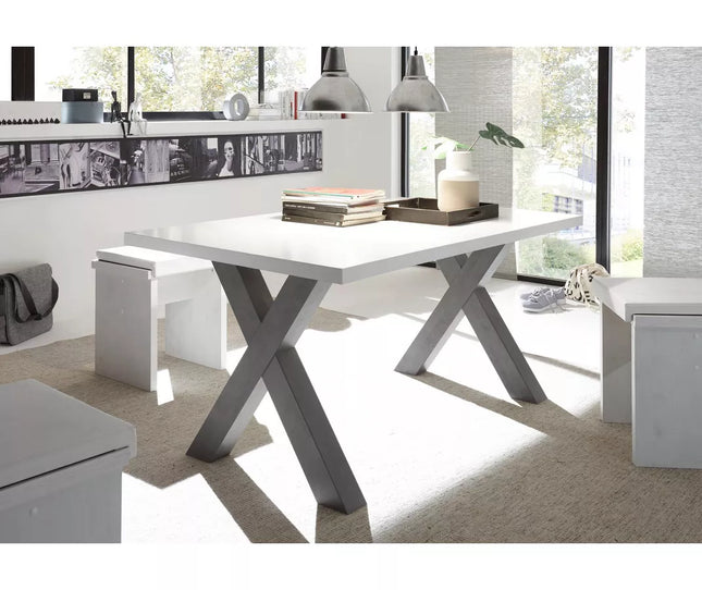 UNICORN Dining table color white Width 140 cm Depth 90 cm Height 75 cm