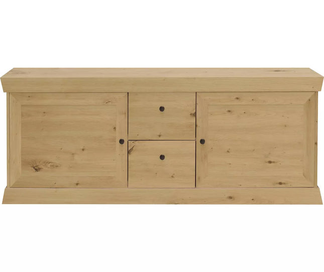 UNICORN TV furniture wall unit country style matt anthracite light brown Width 167 cm Depth 44 cm Height 62 cm