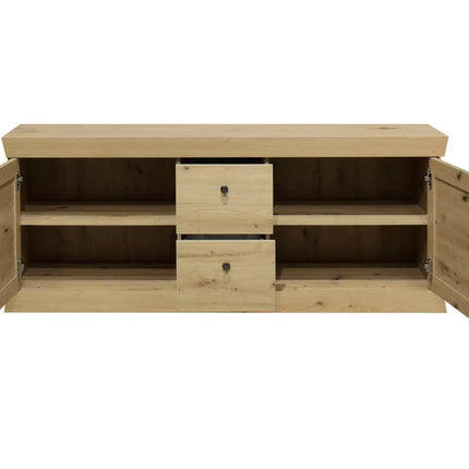 UNICORN TV furniture wall unit country style matt anthracite light brown Width 167 cm Depth 44 cm Height 62 cm