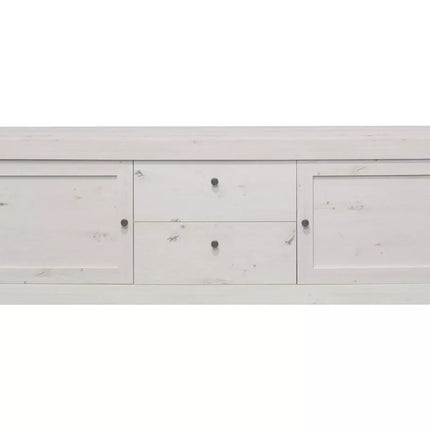 UNICORN TV furniture wall unit country style matt light gray white light brown dark gray Width 193 cm Depth 44 cm Height 62 cm