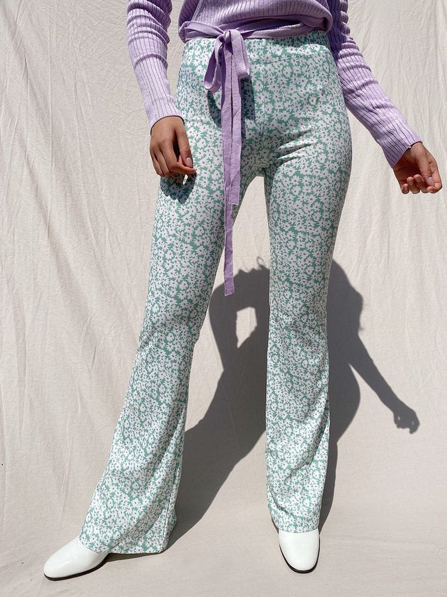 UNICORN Women's trousers mint green white s m
