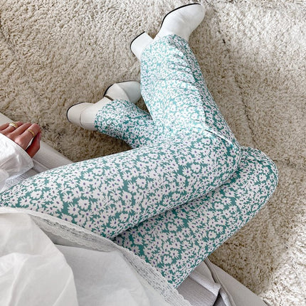 UNICORN Women's trousers mint green white s m