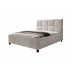 UNICORN Double Bed Soline - Beige ribbed - 160x200 cm