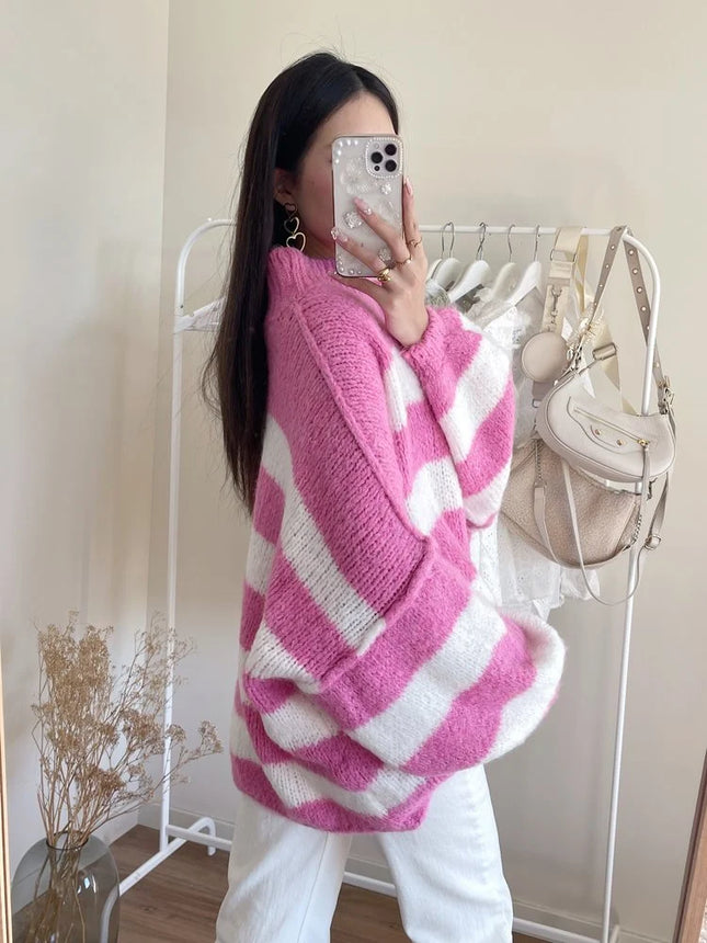 UNICORN Women's sweater pink white xs s m l xl