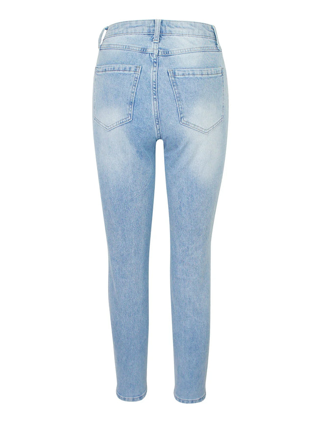 UNICORN Women's glitter jeans light blue xs s m l xl