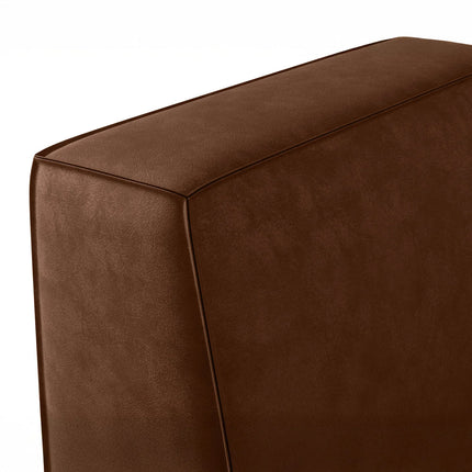 UNICORN Corner sofa 4-seater with chaise longue Faux leather black beige brown gray