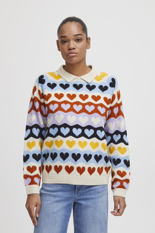 UNICORN Women's sweater hearts white xs s m l xl xxl