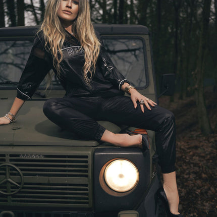 Dames jas leer zwart xs s m l xl
