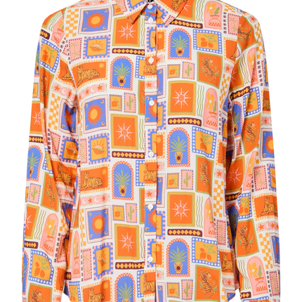 Saylor blouse cloud print