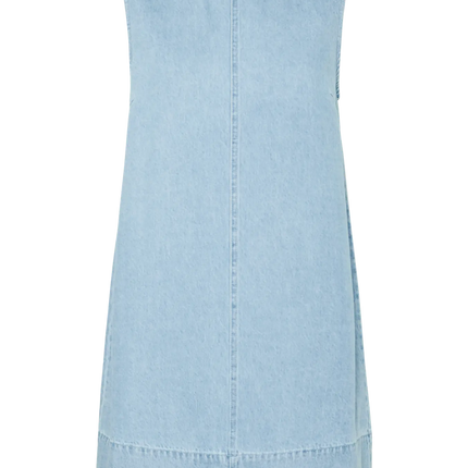 Flora mini dress light blue denim