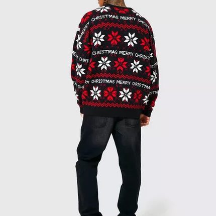 UNICORN Men's sweater Christmas pattern black xs s m l xl