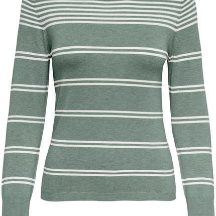UNICORN Women's sweater with stripes green xs s m l xl