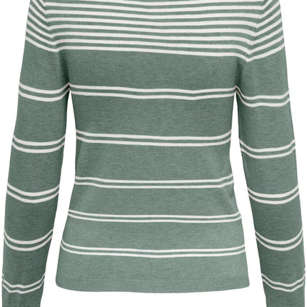 UNICORN Women's sweater with stripes green xs s m l xl