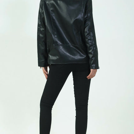 Dames jas groen zwart s m l