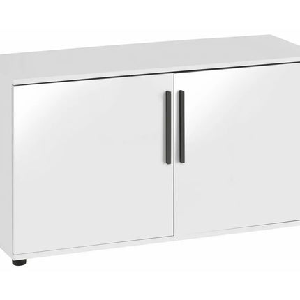 UNICORN Shoe cabinet Dresser white brown gray Width 95 cm Depth 35 cm Height 53 cm