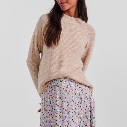 UNICORN Women's sweater with a round neck beige xs s m l xl xxl