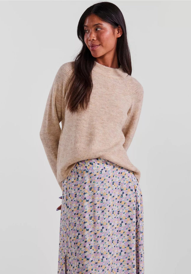 UNICORN Women's sweater with a round neck beige xs s m l xl xxl