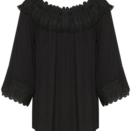 UNICORN Women's black blouse xs s m l xl xxl xxxl