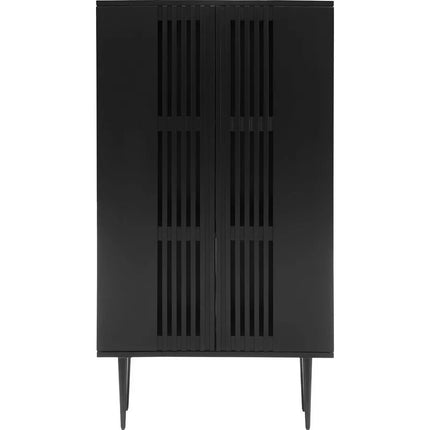 UNICORN Sideboard wall unit modern black metal Width 80 cm Depth 40 cm Height 148 cm