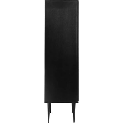 UNICORN Sideboard wall unit modern black metal Width 80 cm Depth 40 cm Height 148 cm