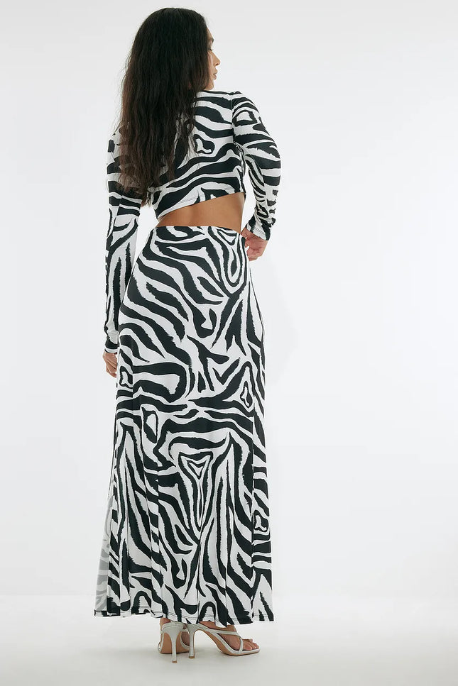 UNICORN Women's skirt zebra black white xxs xs s m l xl xxl xxxl