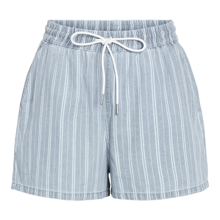 Noisy May Katri elastic band shorts medium blue